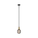 Pendel RAVI IP44 justerbar E27 IP44, guld, sort