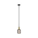 Pendel RAVI IP44 justerbar E27 IP44, guld, sort
