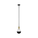 Pendel RAVI IP44 justerbar E27 IP44, guld, sort