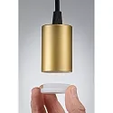 Pendel RAVI IP44 justerbar E27 IP44, guld, sort