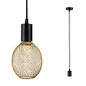 Paulmann Pendel RAVI IP44 justerbar E27 IP44, sort