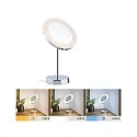 Spejl med belysning MASUA IP44 - 3X ZOOM 3-fold, rund, CCT Switch, med stik, justerbar IP44 / IP20, chrom 