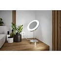 Spejl med belysning MASUA IP44 - 3X ZOOM 3-fold, rund, CCT Switch, med stik, justerbar IP44 / IP20, chrom 