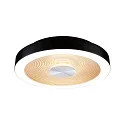 Væg- og Loftlampe VOLEA Ø 32CM direkte / indirekte IP44, guld, sort, sølv dæmpbar