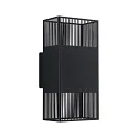 Udendørs wall luminaire THARIN up / down, firkantet, justerbar IP44, sort 