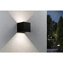 battery wall luminaire NYARA UP&DOWN square IP44, black 