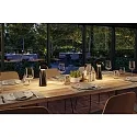 Paulmann Batteri bordlampe ONZO med USB tilslutning, med touch-dæmper IP44, blank, sort dæmpbar
