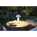 Paulmann Batteri bordlampe ONZO med USB tilslutning, med touch-dæmper IP44, blank, hvid dæmpbar