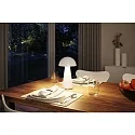 Paulmann Batteri bordlampe ONZO med USB tilslutning, med touch-dæmper IP44, blank, hvid dæmpbar