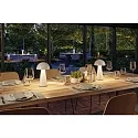 Paulmann Batteri bordlampe ONZO med USB tilslutning, med touch-dæmper IP44, blank, hvid dæmpbar