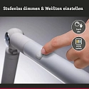 Paulmann Bordlampe FLEXBAR CCT Switch, justerbar, med touch-dæmper IP20, hvid dæmpbar