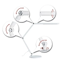 Paulmann Bordlampe FLEXBAR CCT Switch, justerbar, med touch-dæmper IP20, hvid dæmpbar