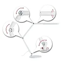 Paulmann Bordlampe FLEXBAR CCT Switch, justerbar, med touch-dæmper IP20, hvid dæmpbar