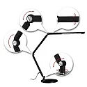 Paulmann Bordlampe FLEXBAR CCT Switch, justerbar, med touch-dæmper IP20, sort dæmpbar