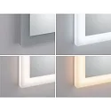Paulmann Spejl med belysning MIRRA LED 60 X 80CM / HIGH firkantet, CCT Switch, med touch-dæmper, med varmefunktion IP44, hvid dæmpbar
