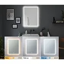 Paulmann Spejl med belysning MIRRA LED 60 X 80CM / HIGH firkantet, CCT Switch, med touch-dæmper, med varmefunktion IP44, hvid dæmpbar