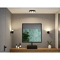 Paulmann ceiling luminaire KAME Ø 250MM 4 flames, round, switchable IP44, mat, signal black 