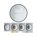 Paulmann mirror with lighting MIRO 3D LED INFINITY round, tunable white IP44, black matt dimmable