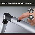 Paulmann Bordlampe FLEXBAR CCT Switch, justerbar, med touch-dæmper IP20, sølv mat dæmpbar