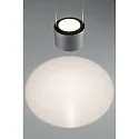 Paulmann Pendel ALDAN LED up / down, 3-flammer, aluminium børstet, sort dæmpbar