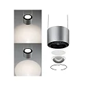 Paulmann Pendel ALDAN LED up / down, 3-flammer, aluminium børstet, sort dæmpbar