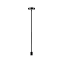 Paulmann Pendel LARUS E27 IP44, sort chrom dæmpbar