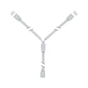 MaxLED Strip Y-Splitter In 1 / Out 2 , 30cm, max. 144W, plastic, white