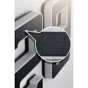 Paulmann solar house number light with accumulator, indirect IP44, black, white matt 