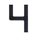 Paulmann Solar husnummer lys med batteri, indirekte IP44, sort, hvid mat 