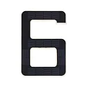 Paulmann solar house number light with accumulator, indirect IP44, black, white matt 