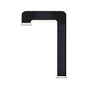 Paulmann Solar husnummer lys med batteri, indirekte IP44, sort, hvid mat 