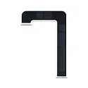Paulmann Solar husnummer lys med batteri, indirekte IP44, sort, hvid mat 