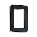 Paulmann Solar husnummer lys med batteri, indirekte IP44, sort, hvid mat 