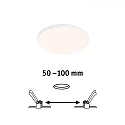 Paulmann Indbygningslampe VARIFIT VENULA EDGE IP44, hvid  8,5W 650 | 1000lm 3000K CRI >80