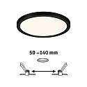 LED Recessed Panel AERO VariFit, round, IP44, Ø 17.5cm, 15W 3000K, chrome matt