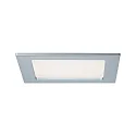 LED Indbygningslampe QUALITY PREMIUM PANEL LED, firkantet, IP44, 1x12W, 2700K, 230V, 165x165mm, chrom matt