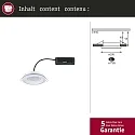 Paulmann recessed luminaire SORMUS round, set of 1 IP65, white matt  6,5W 560lm 3000K 100° 100° CRI >80