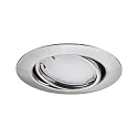 Paulmann Indbygningslampe BASE COIN LED svingbar, sæt med 3, ZigBee styrbar LED IP20, jern børstet dæmpbar 5W 430lm 3000K CRI 80-89