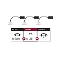Paulmann LED lyskilde COIN NOVA PLUS sæt med 3, omskiftelig Coin 6W 470lm 2700K 100° CRI >80 