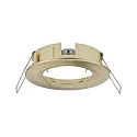 Paulmann Set of 3 Recessed luminaire CHOOSE, fixed, IP44, 230V, max. 3x 10W Ø5.1cm, brass brushed