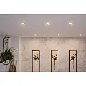 Paulmann Set of 3 Recessed luminaire CHOOSE, fixed, IP44, 230V, max. 3x 10W Ø5.1cm, alu turned