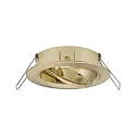 Paulmann Set of 3 Recessed luminaire CHOOSE, swivelling, IP23, 230V, max. 3x 10W Ø5.1cm, brass brushed