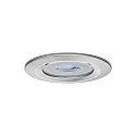 Paulmann Indbygningslampe NOVA LED stiv, sæt med 3 GU10 IP44, jern børstet  6,5W 470lm 4000K 36° 36° CRI >80