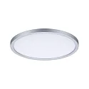 Paulmann LED Recessed Panel AERO VariFit DIM, round, IP44, Ø 23cm, 18W 3000K, 3-step dimmable, chrome matt