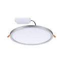 Paulmann LED Recessed Panel AERO VariFit DIM, round, IP44, Ø 23cm, 18W 4000K, 3-step dimmable, chrome matt