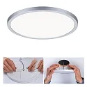 Paulmann LED Recessed Panel AERO VariFit DIM, round, IP44, Ø 23cm, 18W 4000K, 3-step dimmable, chrome matt