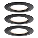 Indbygningslampe NOVA PLUS COIN stiv, sæt med 3 IP44, dæmpbar 6W 470lm 2700K CRI >80