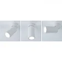 Loftlampe TURNAL COIN, hvid mat dæmpbar