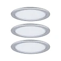 Paulmann under-cabinet luminaire PUKK set of 3, chrome matt  3,5W 210 | 300lm 2700K
