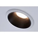 Paulmann Indbygningslampe COLE COIN LED stiv IP44, sort mat, hvid dæmpbar 6,5W 460lm 2700K 100° 100° CRI >80